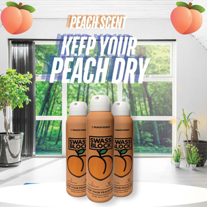 Swass Block Peach Spray: Stay Dry and Fresh with a Burst of Fruity Delight! - Swass Block