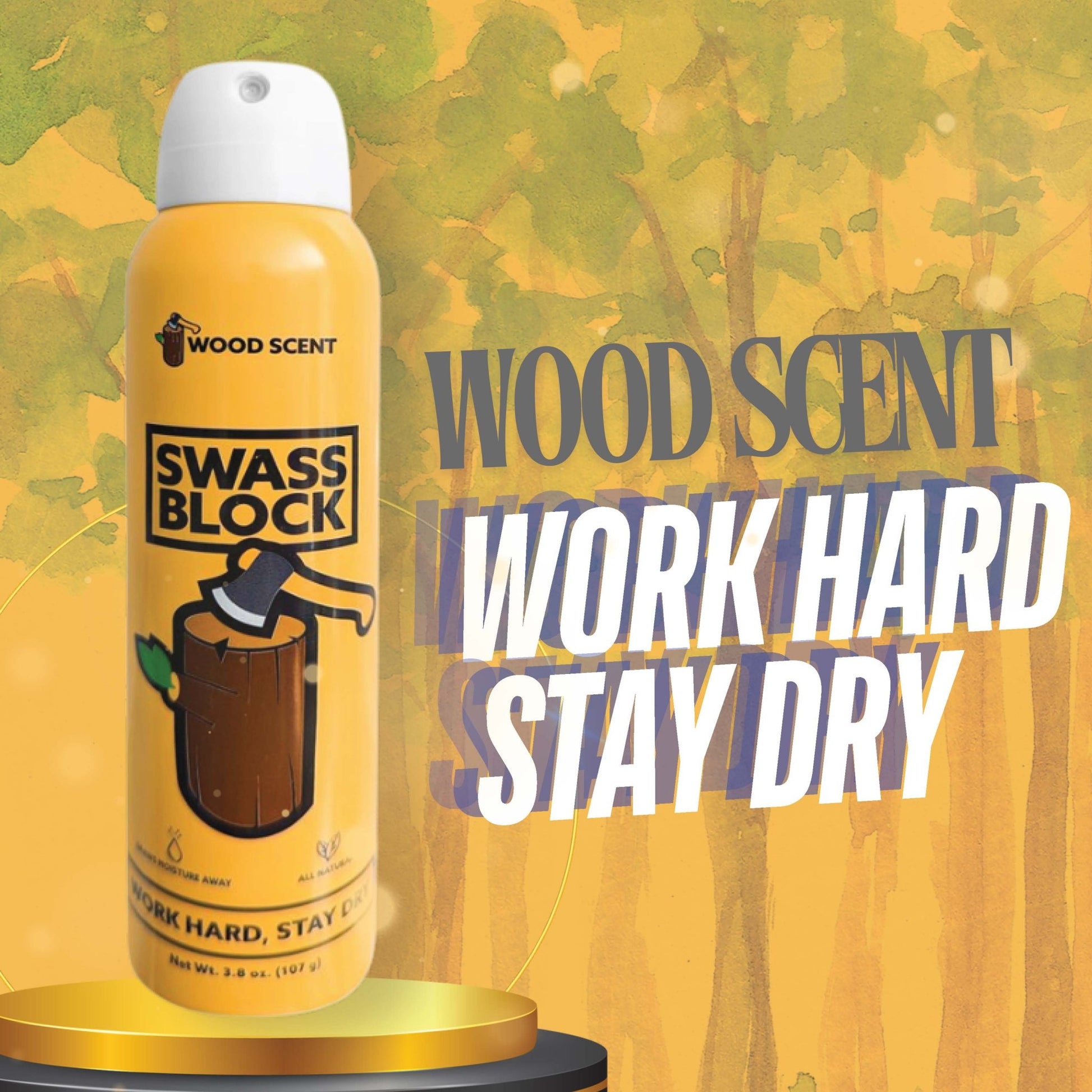 Woodland Wonder: Swass Block Wood Scent Spray for a Refreshing and Sweat-Free Experience! - Swass Block