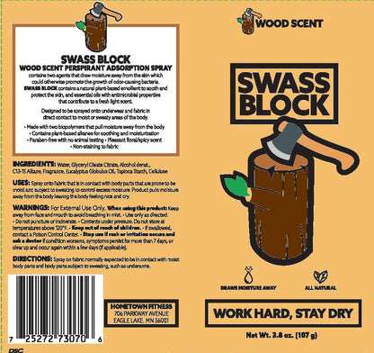 Woodland Wonder: Swass Block Wood Scent Spray for a Refreshing and Sweat-Free Experience! - Swass Block