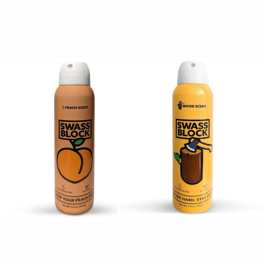 Swass Block Dual Pack: Peach & Wood Edition - Double the Freshness, Double the Confidence! - Swass Block