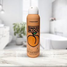 Swass Block Peach Spray: Stay Dry and Fresh with a Burst of Fruity Delight! - Swass Block